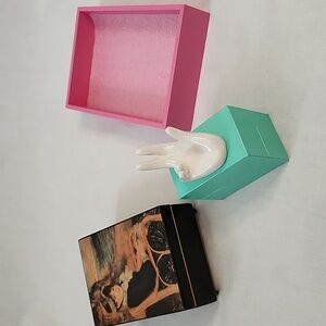 Musical Jewelry Box w/ Pink Tray and Jewelry Hand